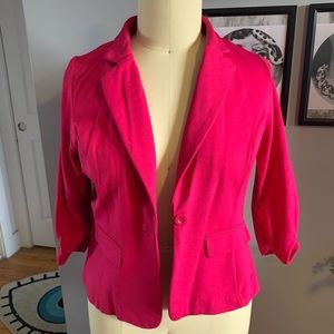 Pink Plus Size Blazer